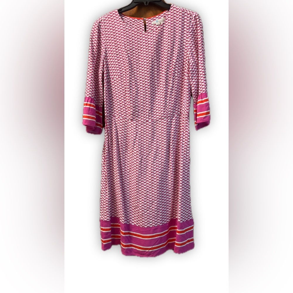BODEN Pink Patterned Dress